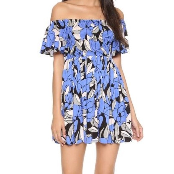 Free People Louise Off the Shoulder Mini Dress - Picture 1 of 3